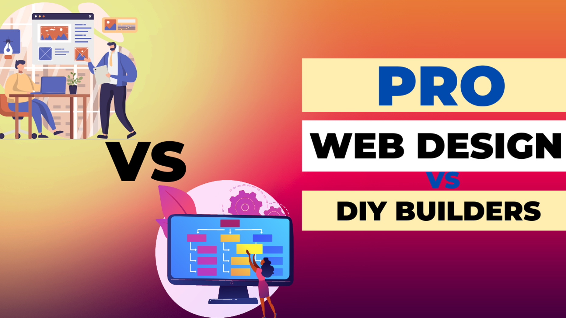 pro web design vs diy builders