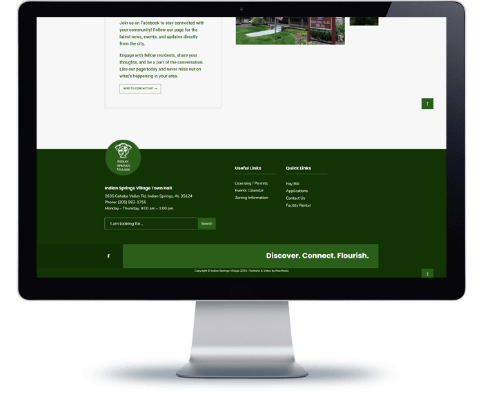 Indian Springs Village Web Design Portfolio