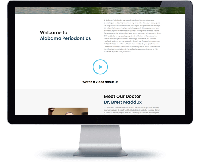 alabama periodontics web design remodel 2