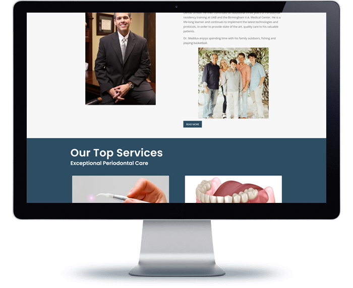 alabama periodontics web design remodel 3