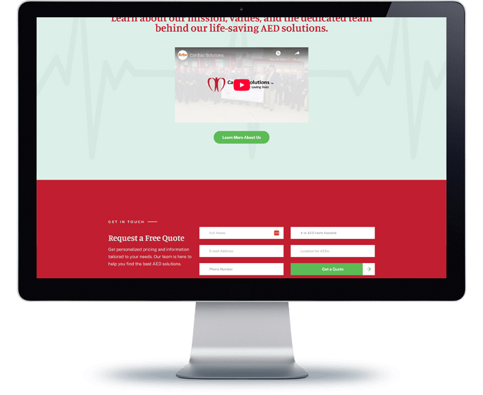cardiac solutions website design remodel project 10