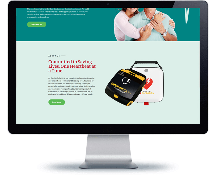 cardiac solutions website design remodel project 4
