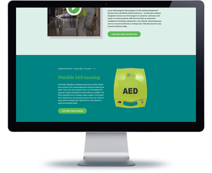 cardiac solutions website design remodel project 6