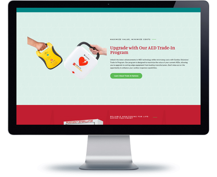 cardiac solutions website design remodel project 7
