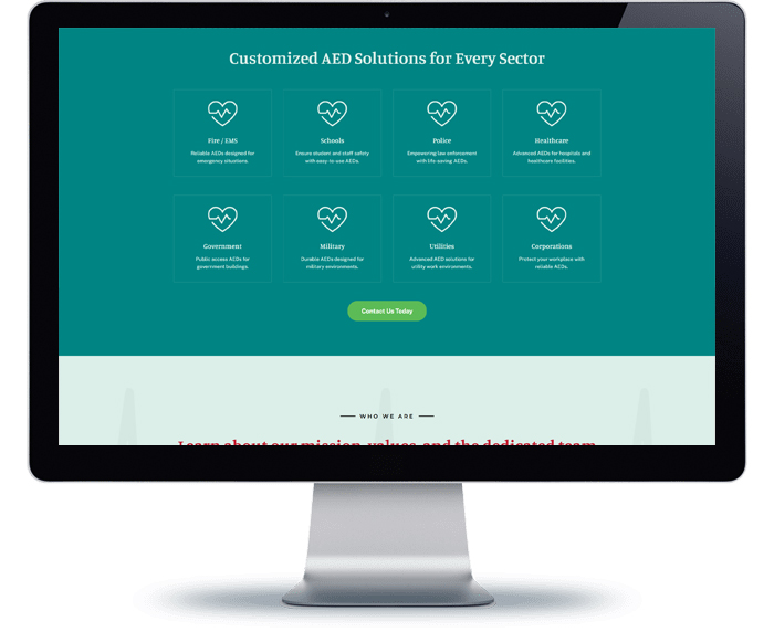 cardiac solutions website design remodel project 9