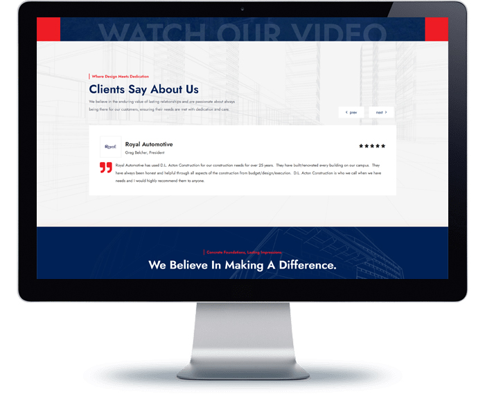dl acton webpage design render 8