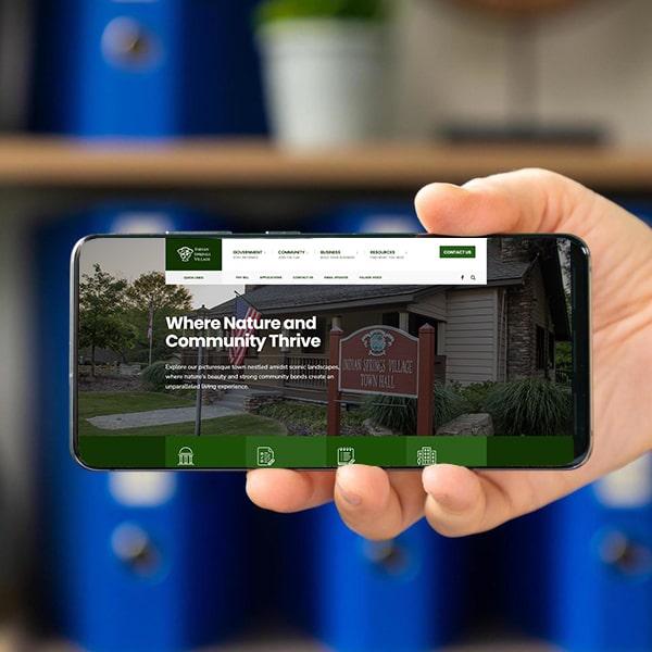 web design project for indian springs village
