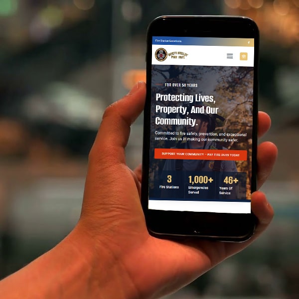 mobile website project for north shelby fire district