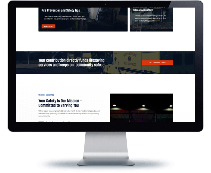 north shelby fire district webpage design 4